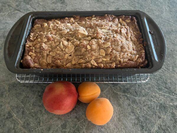 Almond Streusel Peach Snack Bread Is Delicious Any Time of Day